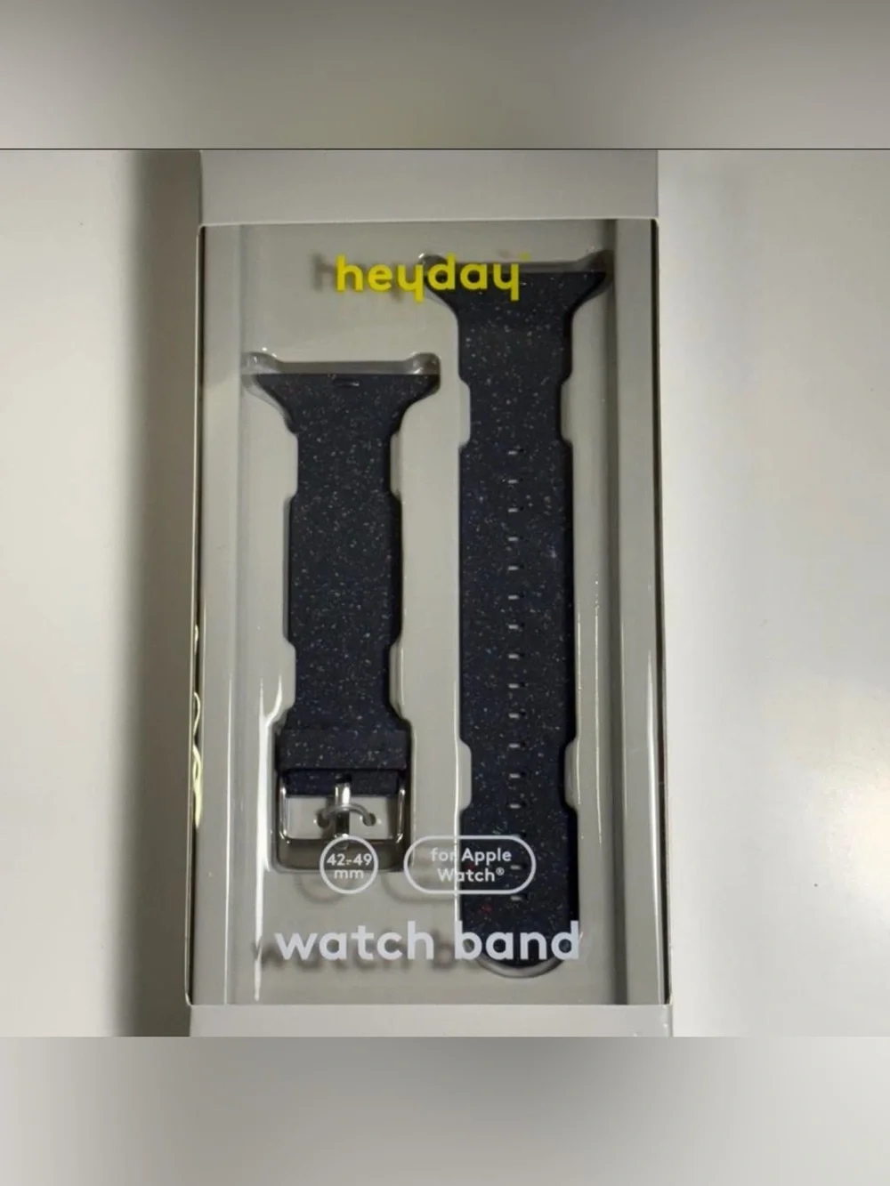 heyday Navy Glitter Silicone Watch Band
